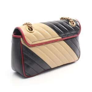 Gucci Bag Black Tan Leather Quilted Beige Red Marmont Shoulder GG